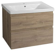 AQUALINE ALTAIR Zidni Ormarić za Umivaonik 77,5x60x45cm, Dub Emporio