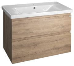 AQUALINE ALTAIR Zidna Kupaonska Ormarić 86,5x60x45cm, MDF Dub Emporio
