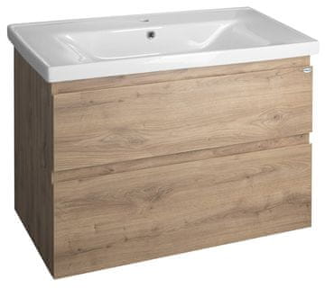 AQUALINE ALTAIR Zidna Kupaonska Ormarić 86,5x60x45cm, MDF Dub Emporio