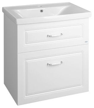 AQUALINE FAVOLO Zidni Kupaonski Ormar, Mat Bijela, 67x72.5x44.6 cm