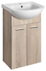 AQUALINE AQUALINE ZOJA Zidni Kupaonski Ormarić, 41,5x74x25,3 cm, Dub Platin Dekor