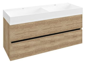 SAPHO Ormarić za umivaonik ODETTA 118cm, Dub Alabama