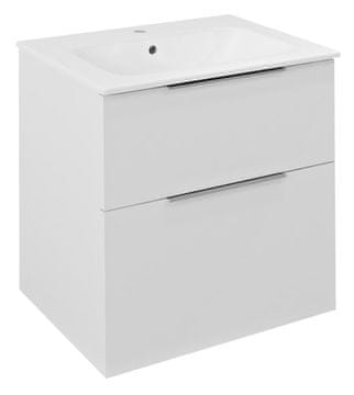 SAPHO CIRASA Zidna Umyvadlová Skříňka, Bijeli Sjaj, 59,2x64x46 cm