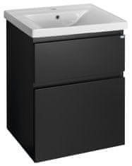 AQUALINE ALTAIR Crna Mat Umivaonička Komoda 57x72,5x45cm