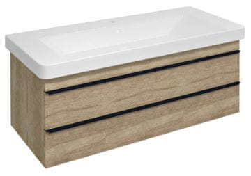 SAPHO SITIA Viseći Ormarić s Ladicama 101x50x44 cm, Dub Alabama