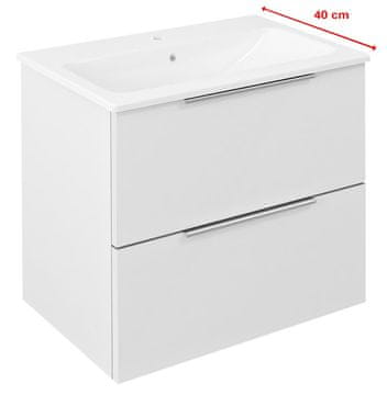 SAPHO CIRASA zidna kupaonska ormarić, bijela sjaj, 58x54x39 cm, MDF/lamin