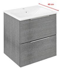 SAPHO CIRASA Zidni Umivaoni Ormar, Siva Hrast, 48x54x39cm