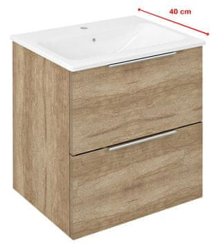 SAPHO CIRASA Zidna Kupaonska Komoda 48x54x39 cm, Dub Alabama