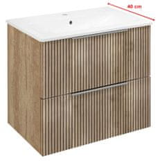 SAPHO CIRASA STRIP Zidna Kupaonska Ormarić (58x54x39cm) Dub Alabama