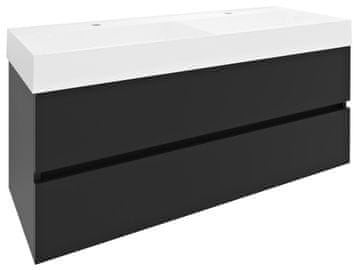 SAPHO ODETTA Zidna Kupaonska Komoda 118cm, Mat Antracit