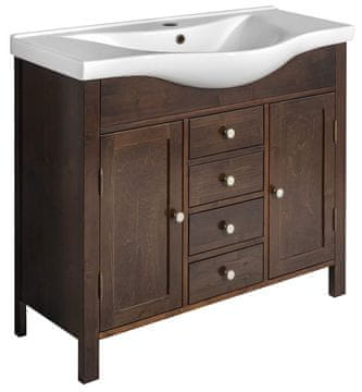 SAPHO AMBRA Umivaonički Ormar 96x82x34,5cm, Mrljeni Smrk