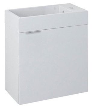 SAPHO SAPHO LATUS Zidna Kupaonska Skupina 50cm, Bijela - MDF/Lamino, Spori Zglobovi