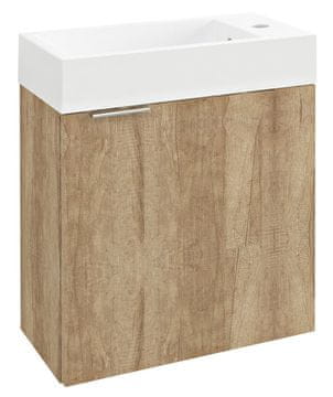 SAPHO SAPHO LATUS IV Viseća Kupaonska Ormarić, 49,5x50x25cm, Hrast Alabama