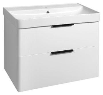 AQUALINE DENEB Bijeli Mat Zidna Kupaonska Skrižnica 77,3x55x42,4 cm