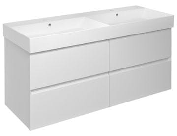 SAPHO FILENA Zidni Ormar za Dvostruko Umyvadlo, 118x51,5x43 cm, Mat Bijela