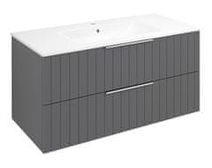 SAPHO CIRASA STRIP Viseća Kupaonska Komoda 99,8x52x46cm Crna