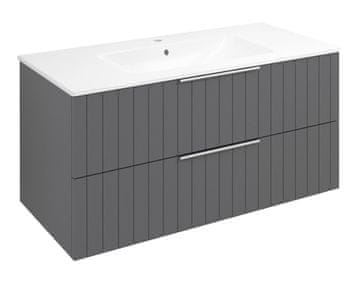 SAPHO CIRASA STRIP Viseća Kupaonska Komoda 99,8x52x46cm Crna