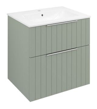 SAPHO CIRASA STRIP Zidna Umivaonička Komoda 59,2x64x46cm, Zelena