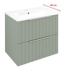 SAPHO CIRASA STRIP viseća kupaonska ormarić 58x54x39cm, zelena