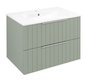 SAPHO CIRASA STRIP Zidna Umivaonička Komoda 70cm Verde