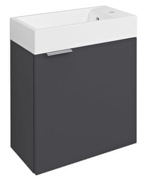 SAPHO LATUS IV Zidni Ormar za Umivaonik 49,5x50x25cm Mat Antracit