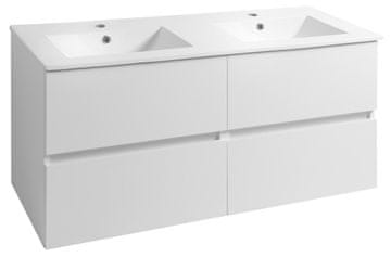 AQUALINE PANEDA Zidni Kupaonski Ormar s Ladicama 119x55x45,2 cm Bijela