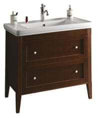 SAPHO CROSS drvena kupaonska ormarić s ladicama, 85x81x47cm, buk, bešumno zatvaranje