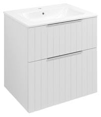 SAPHO CIRASA STRIP Zidni Ormar s Ladicama 59,2x64x46cm, Mat Bijela