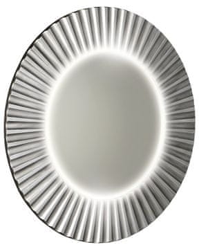 SAPHO Okruglo LED Zidno Ogledalo PRIDE STRIP s Antikorozijskim Svojstvima, 75cm, Srebrno