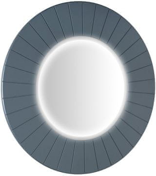 SAPHO Okruglo Zidno Zrcalo LUMIRO STRIP s LED Rasvjetom u Okviru Ø 90cm, Siena