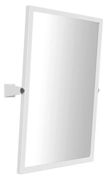 SAPHO Nagnuto Ogledalo za Kupaonicu 40x60 cm, Bijela, SAPHO TIPPER