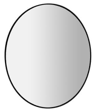 SAPHO SHARON okruglo ogledalo s LED osvjetljenjem ø80cm, mat crna