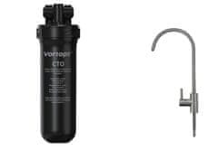 Nikcorp Filtar za vodu ispod sudopera s NSF certifikatom, sustav za uklanjanje olova i klora, 72.000 l, sa slavinom od nehrđajućeg čelika