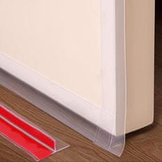 Nikcorp Brtva za vrata i prozore, samoljepljiva, 3 m x 31 mm, prozirna, TPE materijal, zaštita od propuha, buke i prašine, T-oblik