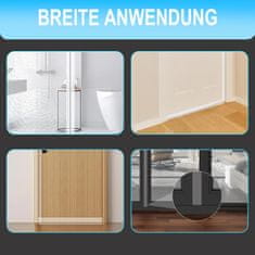 Nikcorp Brtva za vrata i prozore, samoljepljiva, 3 m x 31 mm, prozirna, TPE materijal, zaštita od propuha, buke i prašine, T-oblik