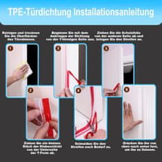 Nikcorp Brtva za vrata i prozore, samoljepljiva, 3 m x 31 mm, prozirna, TPE materijal, zaštita od propuha, buke i prašine, T-oblik