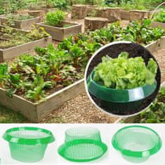 Nikcorp Ogrlice protiv puževa, set 12 komada, Ø 24 cm, prozirna zaštita za biljke i povrće, PET plastika otporna na vremenske uvjete