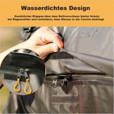 Nikcorp Krovna torba sklopiva 425 l, mekana krovna kutija, vodootporna, dimenzije 95x95x46 cm, za osobne automobile i SUV vozila, crna