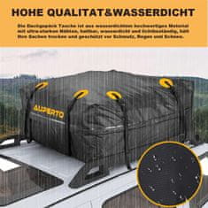 Nikcorp Krovna torba sklopiva 425 l, mekana krovna kutija, vodootporna, dimenzije 95x95x46 cm, za osobne automobile i SUV vozila, crna