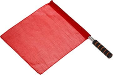 Nikcorp Sudačka zastavica crvena, jarbol od nehrđajućeg čelika, ergonomska protuklizna spužvasta ručka, 36x32 cm, za sve sportove