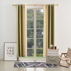 Nikcorp Karniša jednostruka podesiva rastezljiva 76-200 cm, metalna dekorativna šipka za zavjese, promjer 19/16 mm, zlatna boja