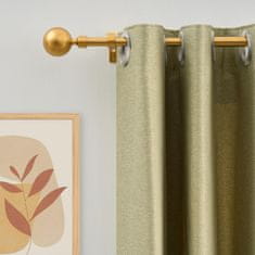 Nikcorp Karniša jednostruka podesiva rastezljiva 76-200 cm, metalna dekorativna šipka za zavjese, promjer 19/16 mm, zlatna boja