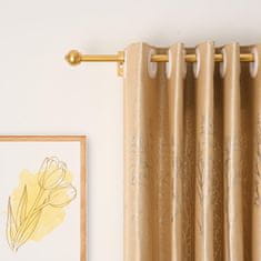 Nikcorp Karniša zlatna podesiva 76-200 cm, promjer 19 mm, s ukrasnim nastavkom u obliku stožca, čelična, otporna na koroziju