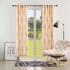 Nikcorp Karniša za zavjese crna podesiva, 76-200 cm, metalna karniša s dekorativnom kuglom, promjer 19 mm, set s nosačima i priborom