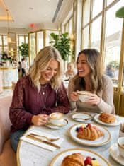 Nikcorp Ženska bluza s čipkom i puf rukavima, vafli pletivo, okrugli izrez, elegantan džemper opuštenog kroja, bordo boja, veličina XXL