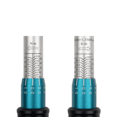 Nikcorp Moment ključ 1/2" 40-220 Nm, čelični profesionalni alat za zatezanje vijaka s preciznom skalom i klik mehanizmom, 49 cm