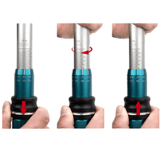 Nikcorp Moment ključ 1/2" 40-220 Nm, čelični profesionalni alat za zatezanje vijaka s preciznom skalom i klik mehanizmom, 49 cm