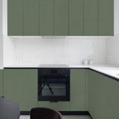 Nikcorp Samoljepljiva folija za namještaj zelena mat PVC tapeta, vodootporna dekorativna folija za ormare i zidove, 60x300 cm