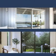 Nikcorp Zrcalna folija za prozore, UV zaštita i toplinska izolacija, efekt jednosmjernog zrcala, bez ljepila, 50x200 cm, PET materijal