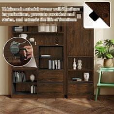 Nikcorp Samoljepljiva folija za namještaj, zidove i radne ploče 40x300 cm, tamno drvo, vodootporna PVC dekorativna folija za obnavljanje